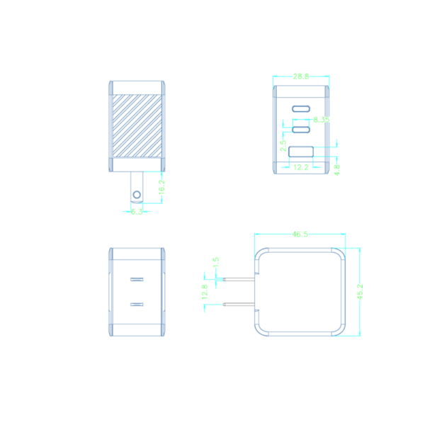 65W Compact Adapter by DEJI® | Innovative Charger