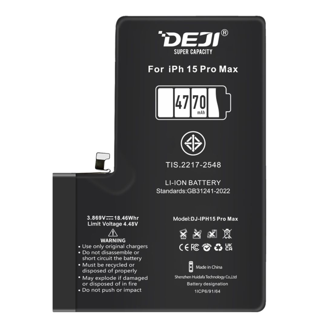 iPhone 15 Pro Max Battery (4770 mAh) by Deji® | Superior Backup