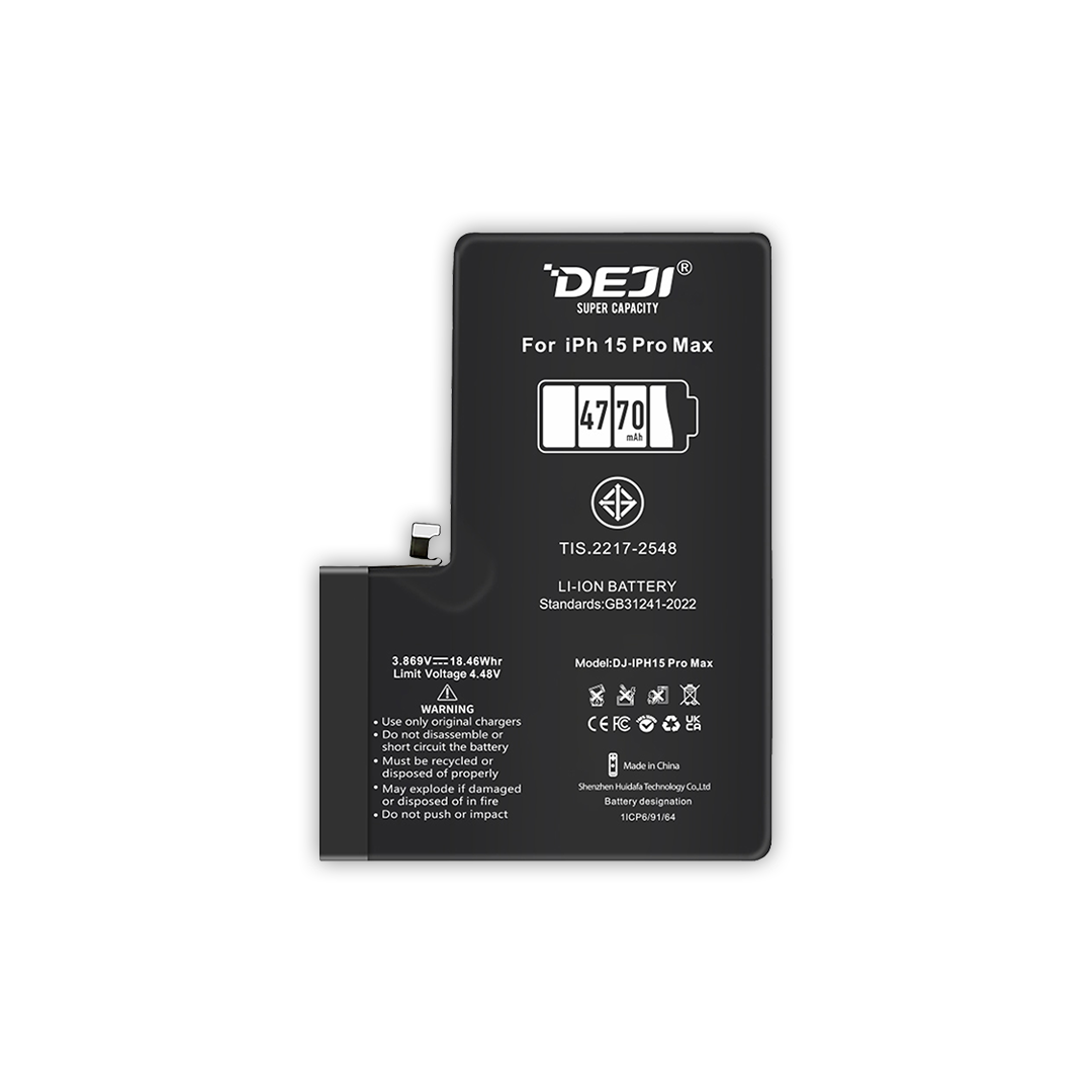 iPhone 15 Pro Max Battery (4770 mAh) by Deji® | Superior Backup
